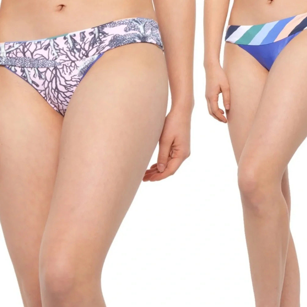 Maaji Du Forte Bikini Bottoms Reversible Swim SwimSuit Size Large